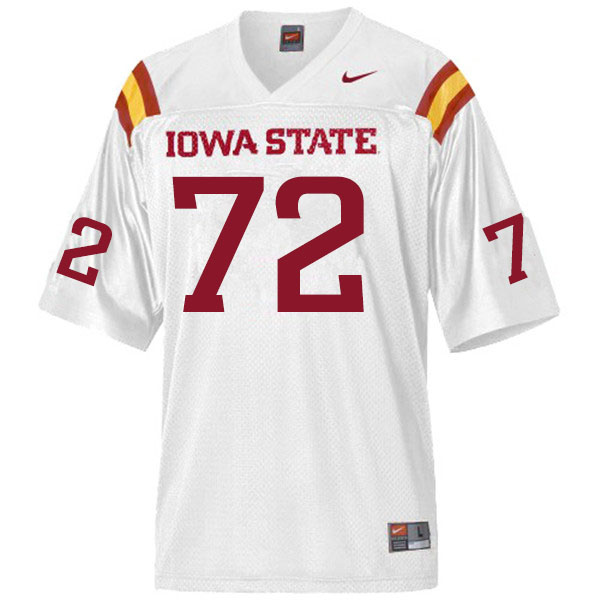 Iowa State Cyclones Men's #72 Jake Remsburg Nike NCAA Authentic White College Stitched Football Jersey DL42I52OM